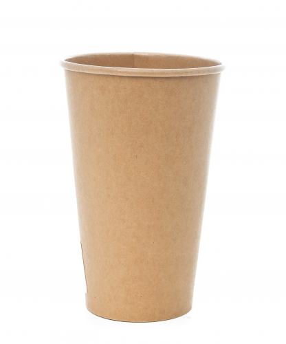 Kaffeebecher Kraft FSC® braun Ø 9,0cm 0,4L/16oz PE Beschichtung